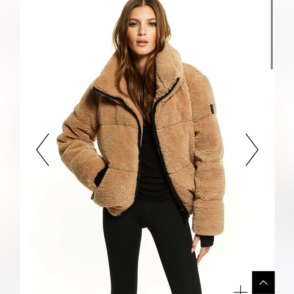 SAM ISABEL SHERPA DOWN COAT IN CAMEL